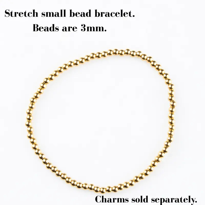 *Special Offer* Create Your Own Waterproof Birthstone & Initial Necklace or Stretch Bracelet - 18k Gold Plated Stainless Steel 5