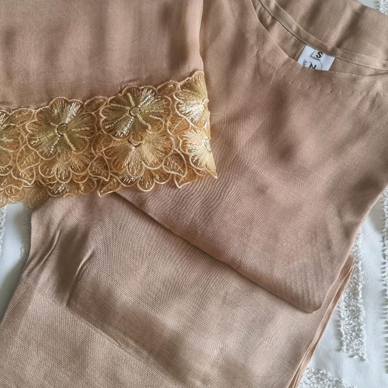 KHAKI FARSHI SHALWAR SUITS 7