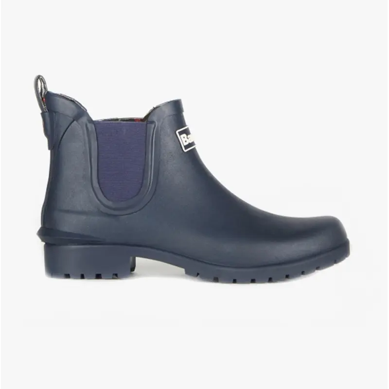 Barbour WILTON Womens Chelsea Wellington Boots Navy Activewear 0