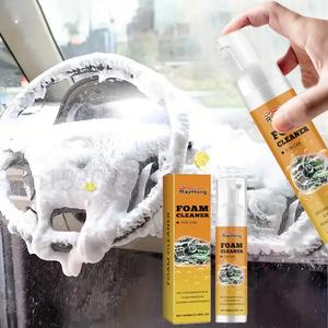 Car Interior Cleaning Kit, Multipurpose Foam Cleaner & Rust Remover & Interior Care Cleaner, Car Interior Cleaning Tool for Car Seat, Kitchen, Car Cleaning Supplies