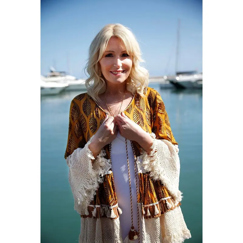 Morocco Golden Leaf Fringe Jacket 1