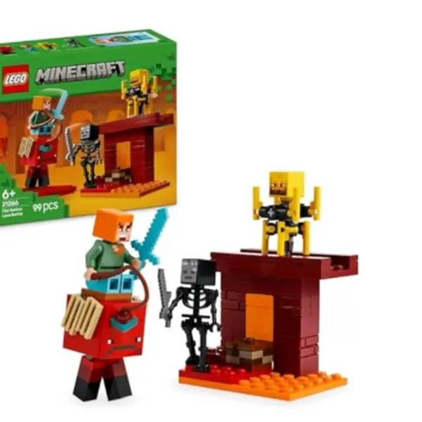 LEGO Minecraft 21266 The Nether Lava Battle Building Toy