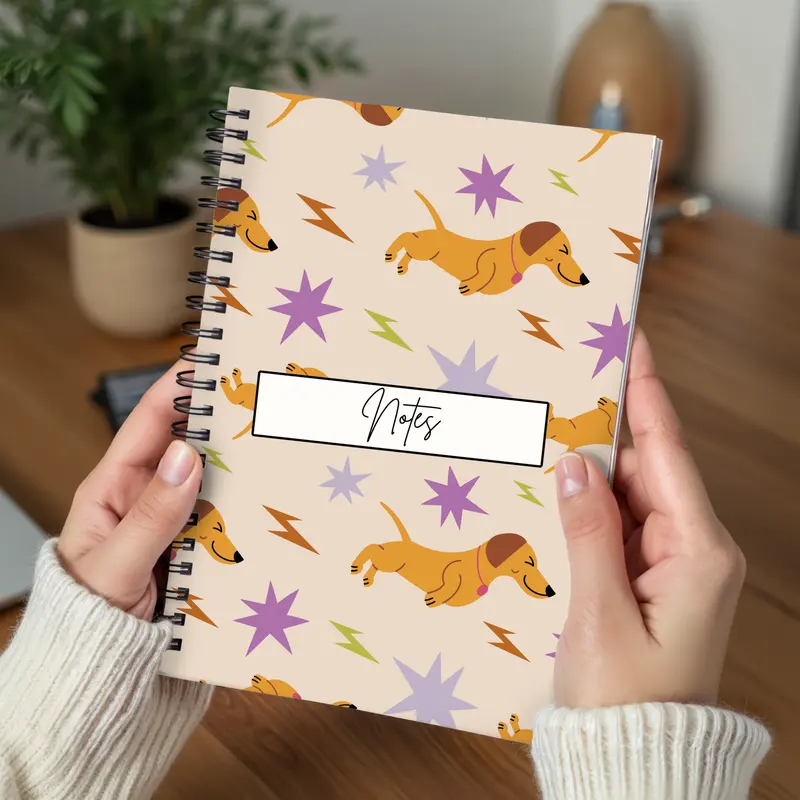 Dachshund Notebook A5 - Card Cover 0