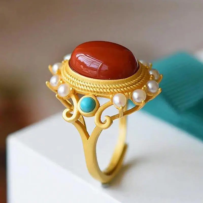 Jade-Inspired Classic Ring - Timeless Jewelry for Women Daily Clothing Decor 3