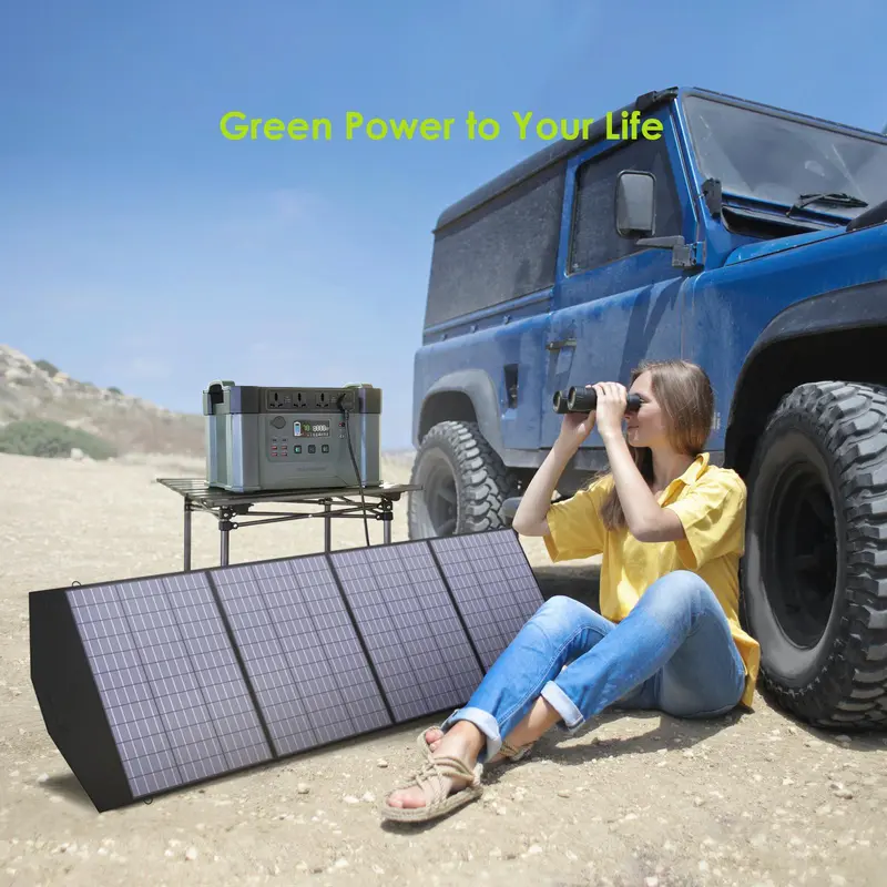 ALLPOWERS 18V Foldable Solar Panel,  60/100/140/200W Mobile Solar Charger for Power Supply, Laptop, Solar Generator, Fishing 2