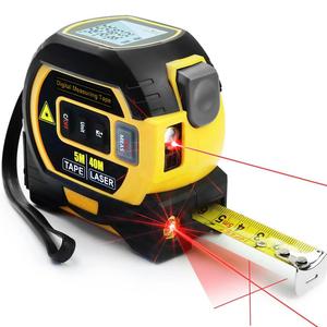 2 in 1 Digital Laser 5m Tape Measure, 1 Count 40m/60m Laser Measuring Tool with LCD Display & Self-locking Device, Accurate Measurement Tool