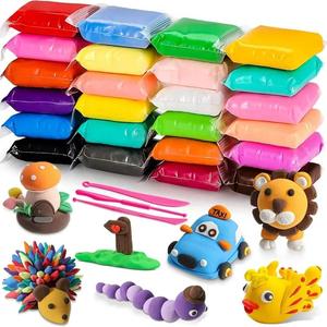 12/24/36 Color Air Drying Clay Set, Creative Craft Kit, Ultra Light Clay Belt Carving Tool - Perfect for DIY Crafts and Novelty Toys