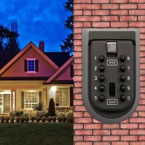 Outdoor High Security Wall Mounted Key Safe Box Code Lock Storage 4 Digit