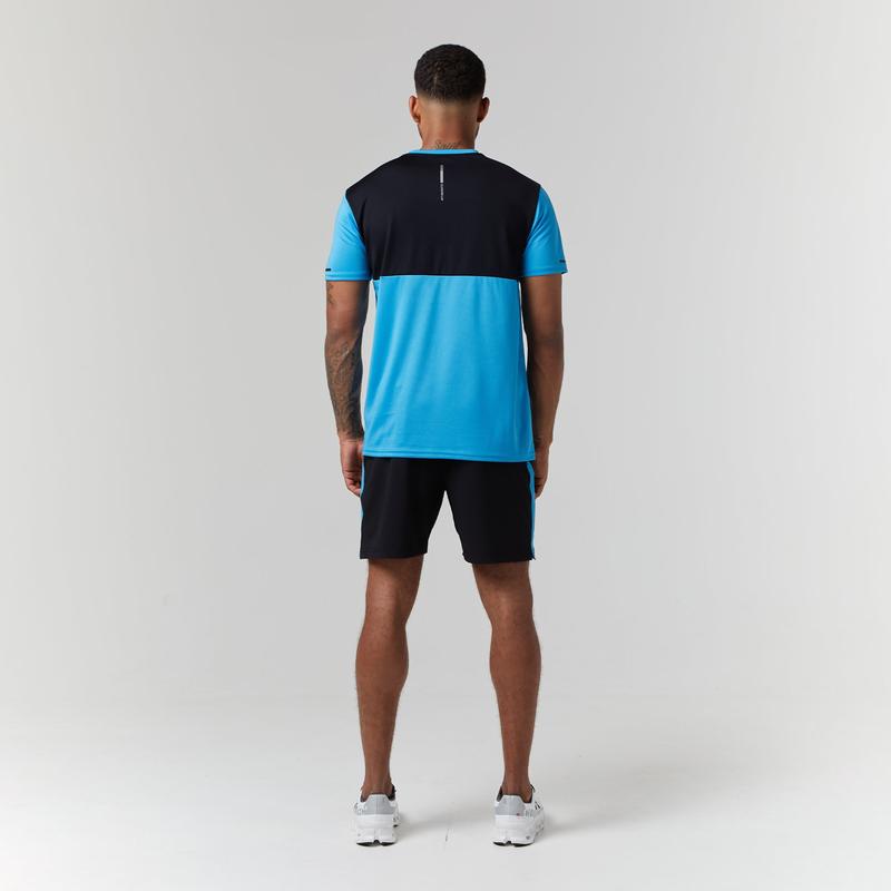 Cut & Sew Training Twinset | Neon Blue/Black 1