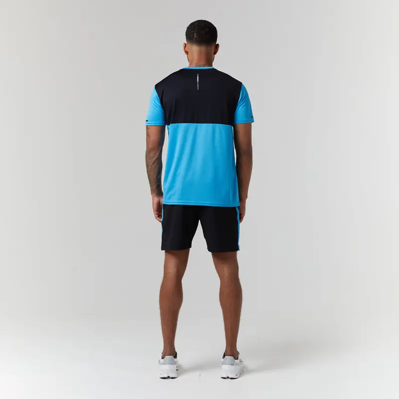 Cut & Sew Training Twinset | Neon Blue/Black 1