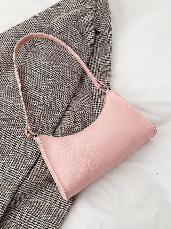 Crocodile shoulder bag, elegant highlight for every outfit, enhances modern and attractive beauty 4