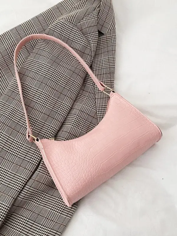 Crocodile shoulder bag, elegant highlight for every outfit, enhances modern and attractive beauty 4