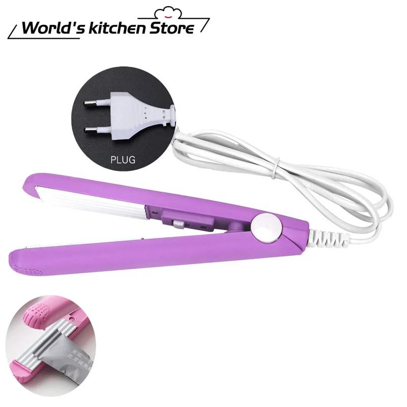 Mini Portable Heat Sealing Machine, Food Vacuum Sealer for Bags, Household Handheld Clips Sealer 3