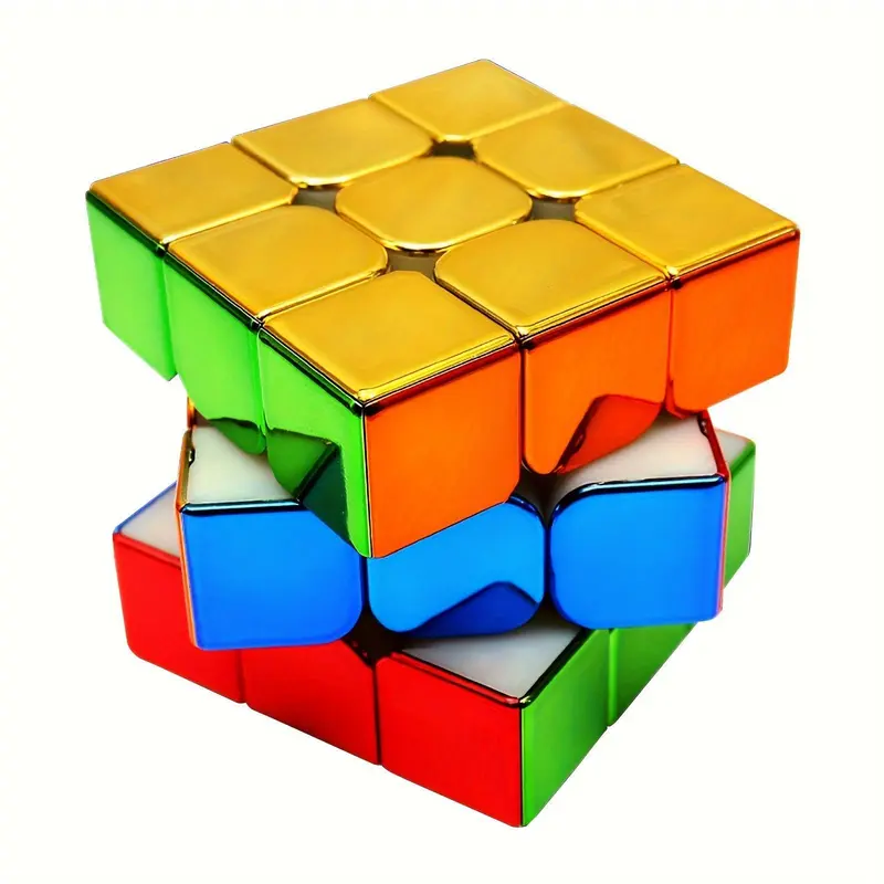 [Mirror Surface Speed Cube] 3x3 Mirror Surface Speed Cube - Original Stickerless Magic Cube - Shiny Puzzle Game and Brain Teasers Toy 1