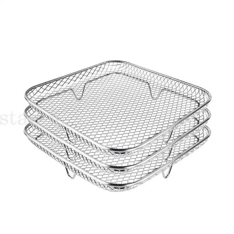 Air Fryer Dehydrator Racks Tray Accessories Stainless Steel Air Fryer Basket 4