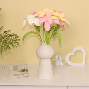 10pcs Handmade Knitted Tulip Flower for Home Vase Decoration(without vase)