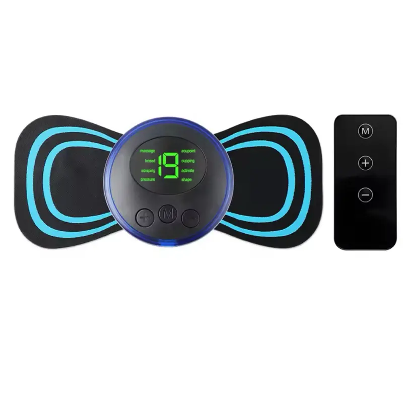 Fumkeys Mini Portable EMS Neck Massager Electric Neck Stretcher for Cervical Muscle Pain Relief and Shoulder Relaxation Massage Patch - Comfort 5
