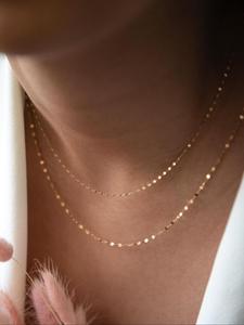 Women's Elegant Tiered Layer Chain Necklace, Exquisite Trendy Chain Necklace, Chic Jewelry As Gift for Girlfriend