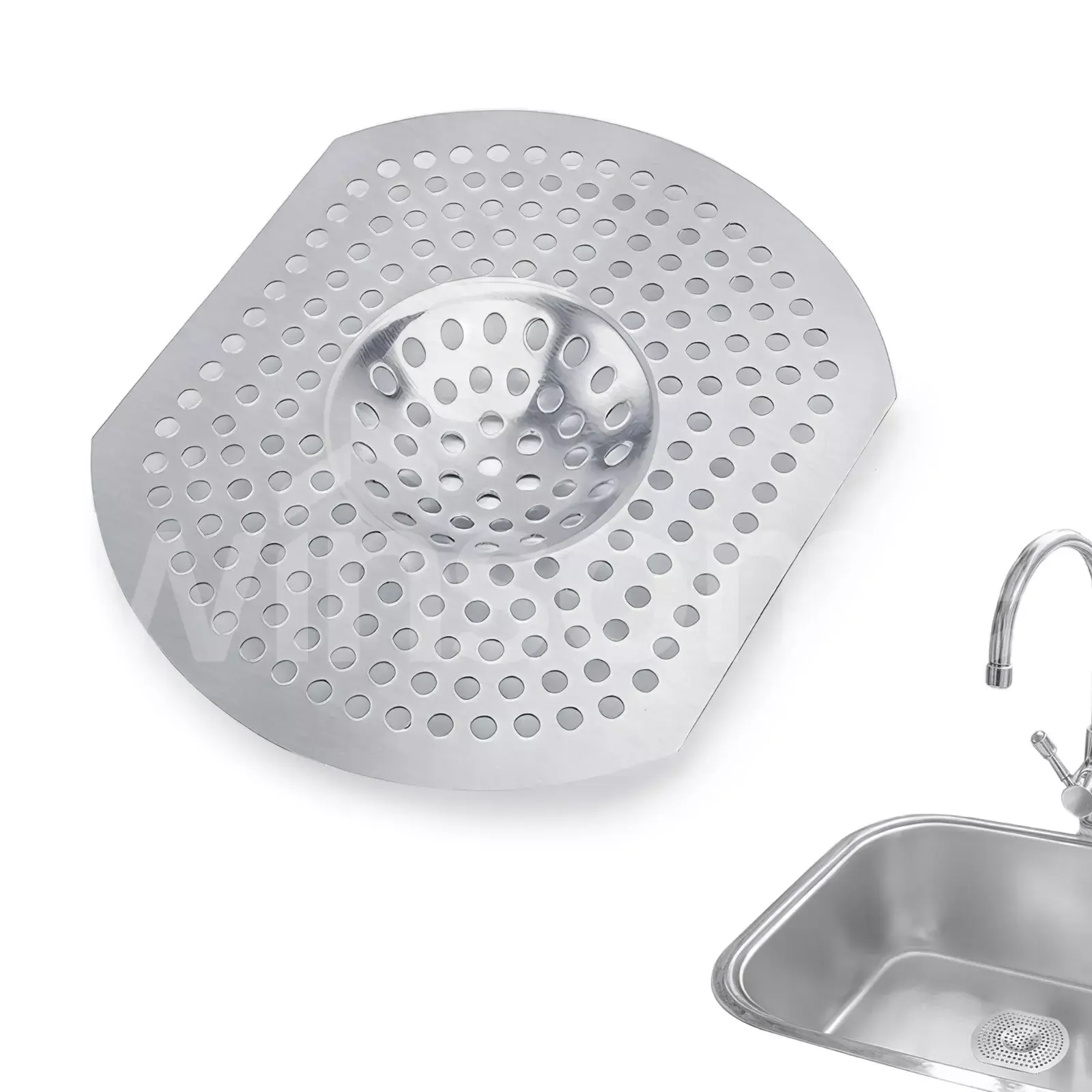 Kitchen Sink Strainer Replacement Waste Hole Drainer Basin Drain Filter Steel UK Utensils