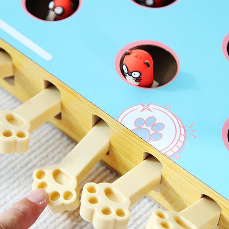 Cat Toy Whack-a-Mole Cat Scratching Board Toy Grinding Claw Rest Play Funny Cat 7