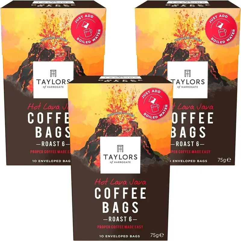 Hot Lava Java Coffee Bags, 3 Boxes of 10 (Total 30 Bags) 3