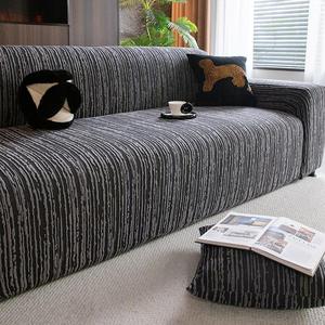 Geometric Pattern Sofa Cover, 1 Count Non-slip Sofa Slipcover with 1 Count Pillowcase, Sofa Protector for Home Living Room, Home Decor