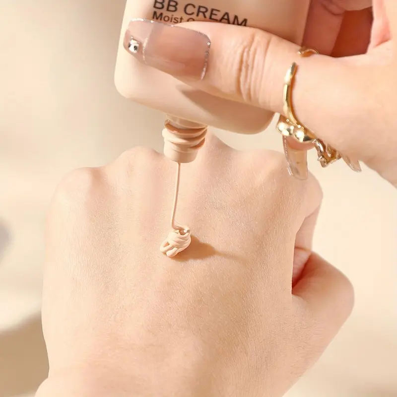 Waterproof BB Cream Full Coverage Concealer, Natural/Ivory 1.41OZ, Long Lasting Foundation Make Up, Oil Control, Even Skin Tone, Hide Pores, Christmas Gift 8