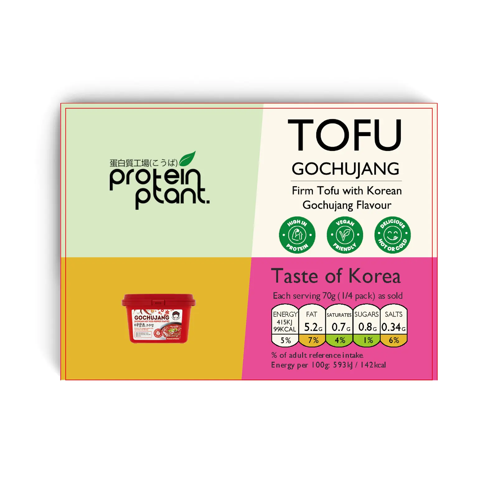 Protein Plant Tofu with Flavours: GOCHUJANG - Taste of Korea