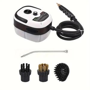 Portable Handheld Steam Cleaner, 1 Set High Temperature Pressure Handheld Steam Cleaner with 3 Counts Brush Head, Household Cleaning Tool for Kitchen Furniture Bathroom Home Office Dormitory，Christmas gifts