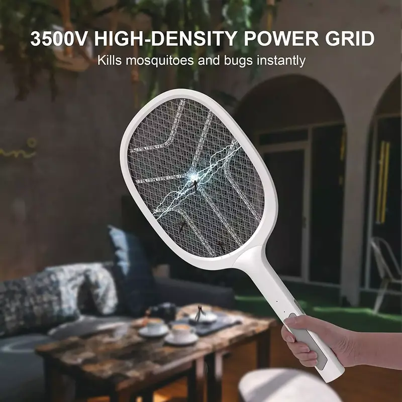 Bug Zapper Racket Fly Killer Electric Wasp Mosquito Insect Pest Swatter Bat USB 6