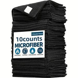 Microfiber Cleaning Cloth, 10pcs Multipurpose Absorbent Kitchen Cleaning Cloth, Household Dishwashing Cloth, Cleaning Rag, Home Essentials, Multipurpose Cleaning Cloths