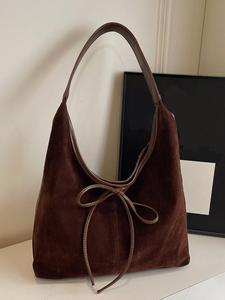 Women's Elegant Bowknot Design Shoulder Bag, Trendy Minimalist Shoulder Bag, Chic All-match Shoulder Bag for Daily & Work Use, Elegant Bags