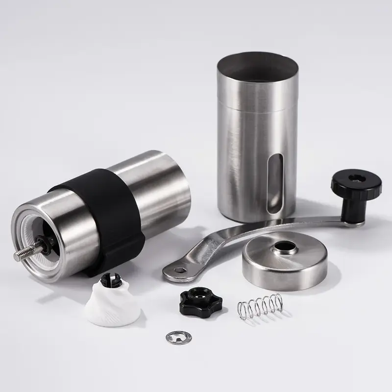 Steel Coffee Grinder Manual Portable Travel Camping Coffee Bean Grinder 4