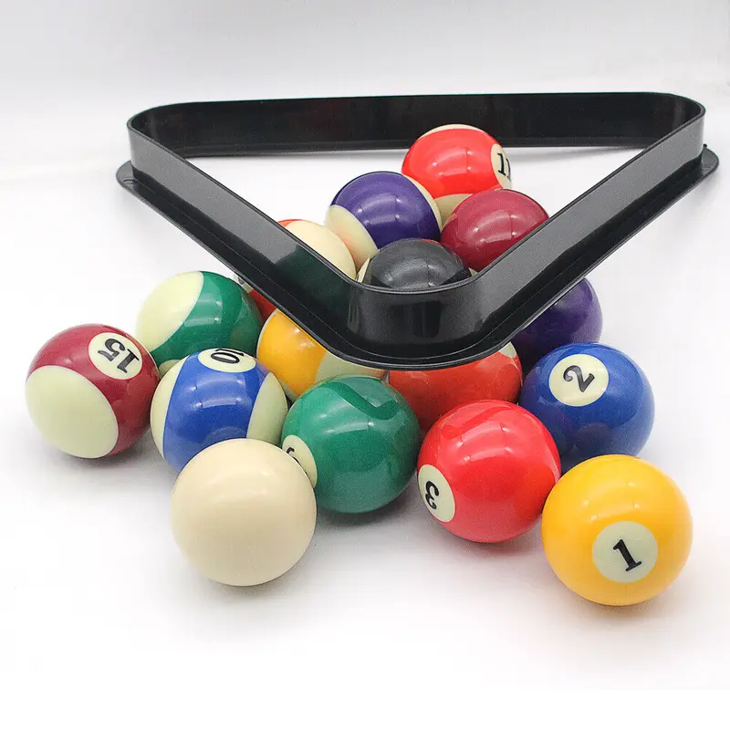 2-1/4" inch Pool Balls Cues Billiard Table 16 Numbered Balls & Triangle Rack Kit 2