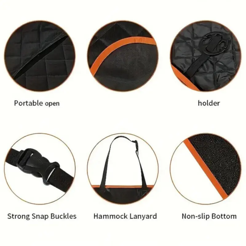 Waterproof Pet Car Seat Cover Dog Safety Protector Mat Front Back Seat Hammock H 7