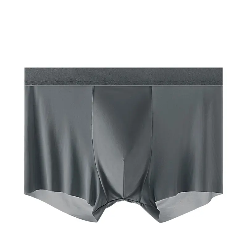 Plus Size Men Boxser Underpants Silk Underwear Boyshorts Breathbale Shorts Fit Non Marking Panties Fashion Men Boxer Briefs New 8