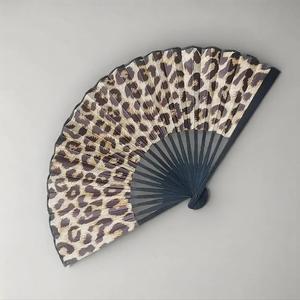 Leopard-Print Folding Fan, Lightweight Portable Handheld Fan, Fashionable Accessory for Beach, Travel & Formal Events, Cute Portable Fan, Decor