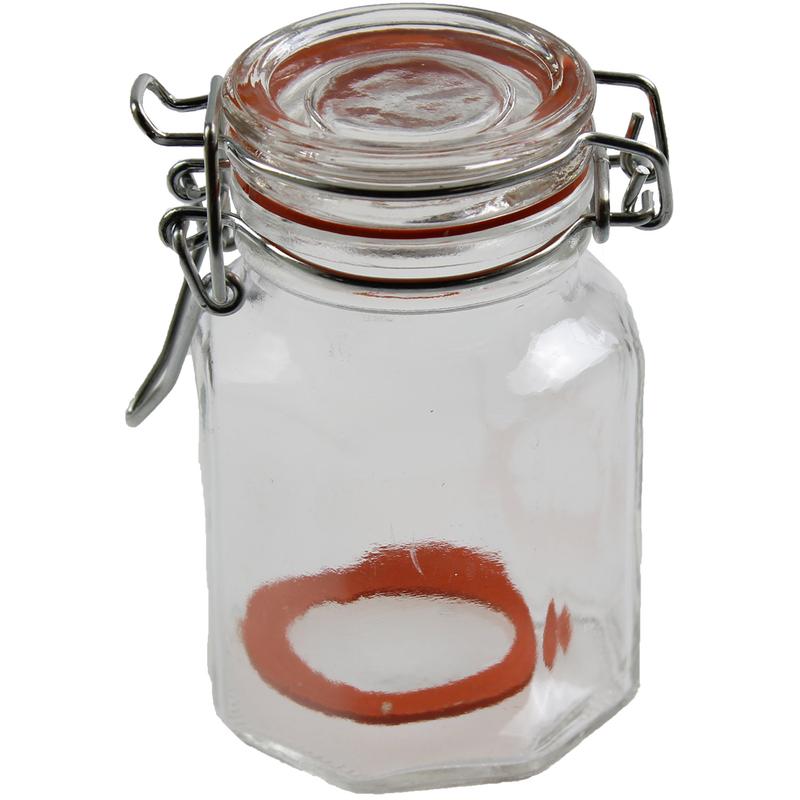 Spice Jars Clip Top Herbs Condiments Seasoning Pots Storage Containers Set of 12 1