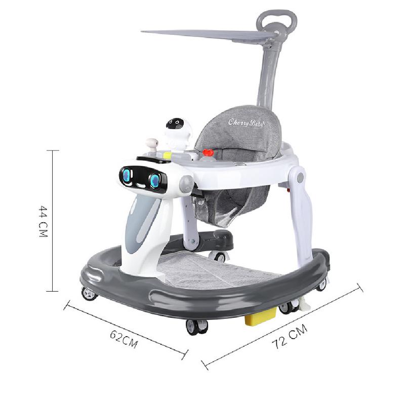 Product Introduction of Baby Walker Anti-O-leg Baby Children's Multi-functional Anti-rollover Walker 11