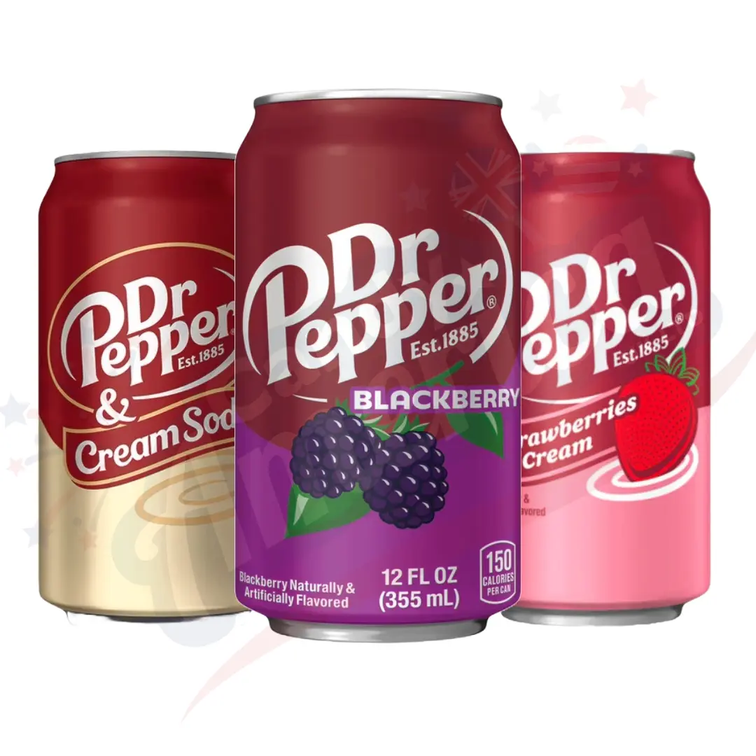 Dr Pepper Soda Varieties USA 355ml - New Flavours!