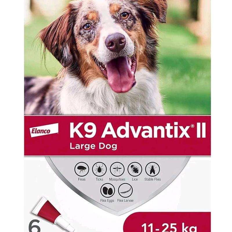 Advantix Spot On Flea Treatment for Large Dogs 21 - 55 lbs , 6 Months Doses - Best Formulation 1