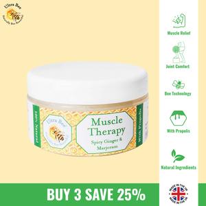 Warming Muscle Balm with Honey & Propolis | Natural Massage Relief with Ginger, Marjoram & Lavender | 100ml