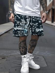 Men's Tree & Floral Print Shorts, Loose Casual Comfy Breathable Shorts for Summer, Men's Bottoms for Beach Vacation