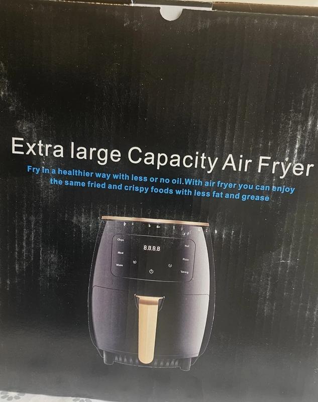 6L Air Fryer transparent New Large Capacity Touch Screen Multifunction mini oven 3