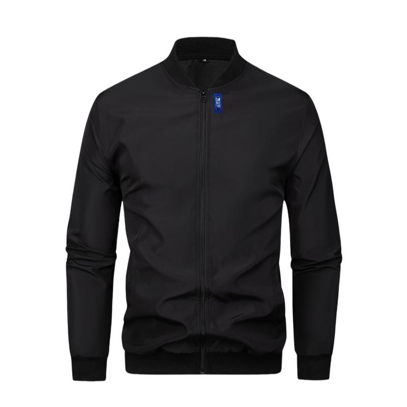 Product Introduction of 2024 Spring and Autumn New Baseball Collar Short Loose Solid Color Jacket Men's Business Casual Thin Coat Trend 8