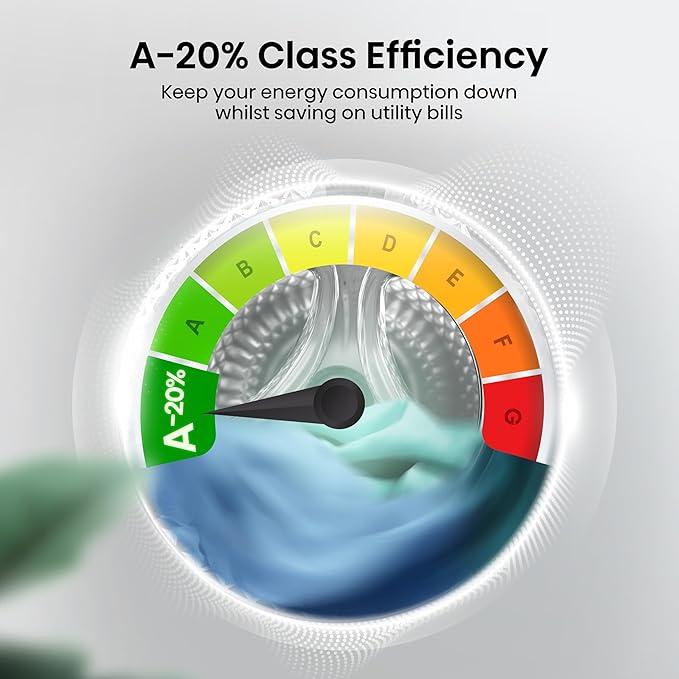 Hisense 3S Series WD3S8043BW3 Wifi Connected 8Kg / 5Kg Washer Dryer with 1400 rpm - White - A/D Rated [Energy Class D] 5