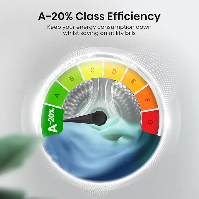 Hisense 3S Series WD3S8043BW3 Wifi Connected 8Kg / 5Kg Washer Dryer with 1400 rpm - White - A/D Rated [Energy Class D] 5