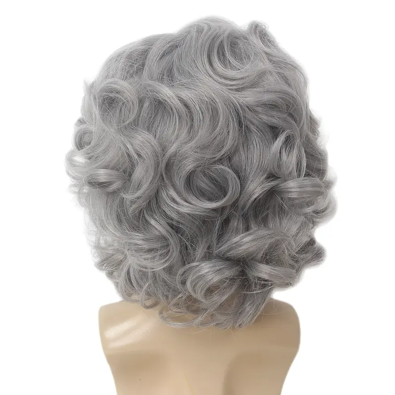 REEWES Christmas Santa Claus Beard Cosplay Wig Set Heat Resistant Synthetic Hair Carnival Halloween Party Props Girl Gift 5