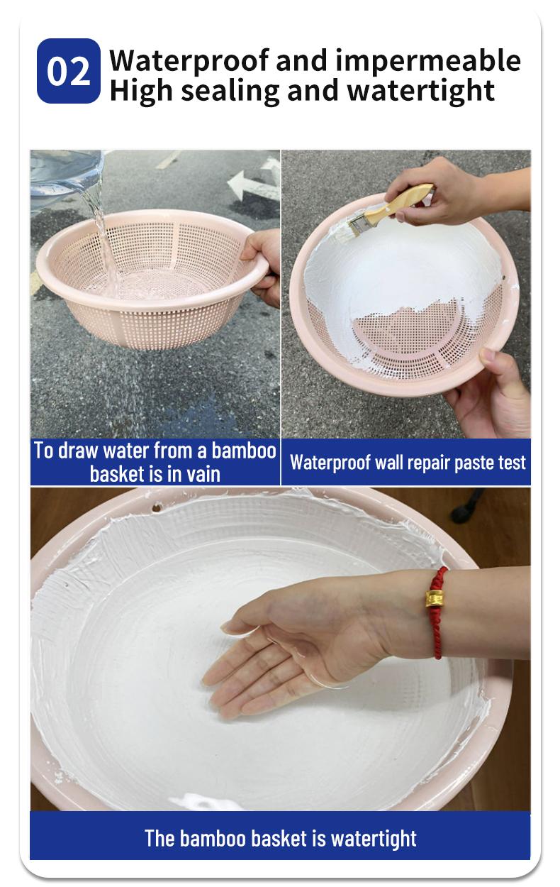 Product Introduction of Wall repair paste, white wall repair paste, waterproof and mildew proof putty paste, packaged in 500 barrels, with a complete set of repair tools 12