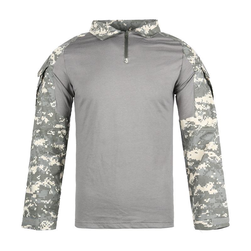 Product Introduction of Men's Outdoor Tactical Hiking T-Shirts,Hunting  Camouflage Long Sleeve Hunting Climbing Shirt,Male Breathable Sport Clothes 13